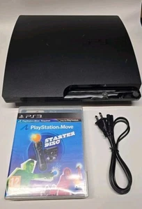 Consola de sistema Sony Playstation 3 Slim 160 GB CECH-2501A PS3 pequeña cosa sin problemas - Imagen 1 de 15