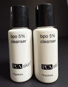 ** Lot Of 2 PCA SKIN BPO 5% Cleanser 1 Oz TRAVEL SIZE EXPIRED 01/22 Face A4-1v - Picture 1 of 6