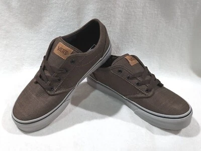 Vans Boy's Atwood Textile Walnut/Grey Skate Shoes - Assorted Sizes NWB - Image 1 of 4