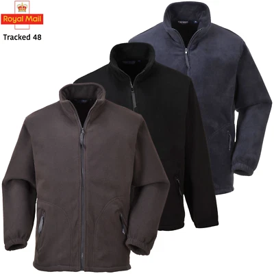 Portwest Heavy Weight Anti-Pill Mens Full Zip Argyll Fleece Jacket - F400 - Image 1 of 4