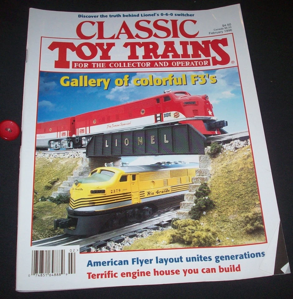 TRENES CLÁSICOS DE JUGUETE - Febrero de 1996 - Lionel & American Flyer Foto 1 de 1