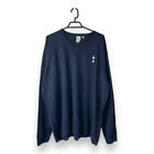Tottenham Hotspur Sweatshirt 3XL Men's Navy Football V-Neck Long-Sleeve Jumper
