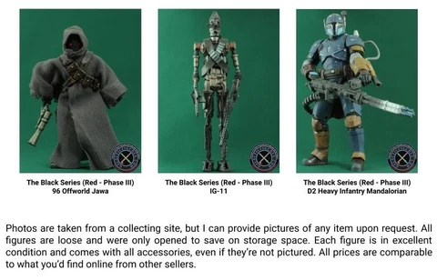 Star Wars Black Series Red Phase III 6 In Action Figures The Mandalorian (LOOSE) Cover