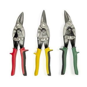 Blechschere Set 3tlg. Metallschere Blech Schere gerade links rechts Hebelschere - Bild 1 von 3