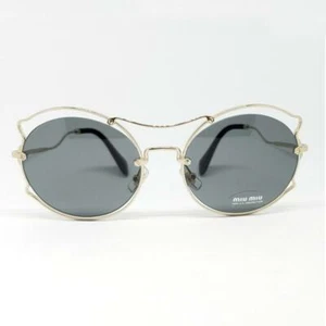 Gafas de sol Miu Miu MU50SS ZV gris mariposa degradado lentes para mujer - Imagen 1 de 7
