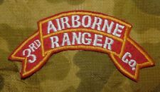 Korean War USA 3rd Ranger Company Embroidered Scroll Shoulder Patch (repro)