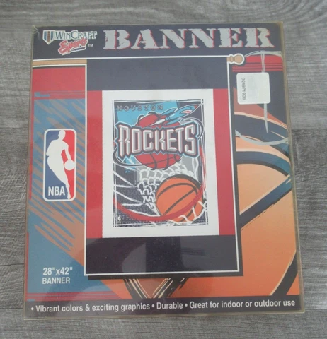 Houston Rockets Indoor Outdoor Vertical Flag Banner 28" x 42" NBA Logo Cover