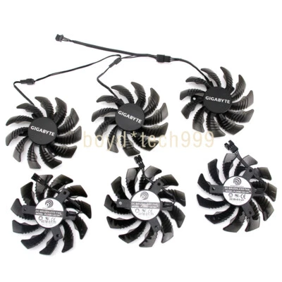 Fan For Gigabyte PLD08010S12H GV-N970G1 GTX 970 GTX970 GV-N970WF3 GPU Cooling - Image 1 of 4