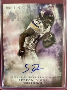 2015 Topps Inception Stefon Diggs #RA-33 Rookie (RC) Autogramm - Bild 1 von 2
