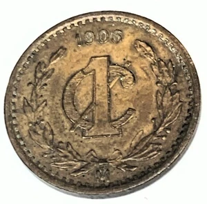 # C720 MEXICO COIN, ONE CENTAVO 1906 - Picture 1 of 2