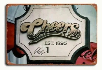 BANGIN' MEATS Cheers Bar Sign Metal Sign Aluminum Weatherproof Sign p1224