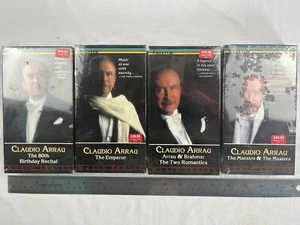Set of 4 Claudio Arrau (1987) VHS, Authentic US Release, SEALED, Hifi, Kultur - Picture 1 of 3