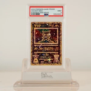2000 Pokemon Ancient Mew PSA 9 MINT Pokémon Movie Game Promo Double Holo Card - Picture 1 of 2