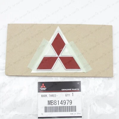 New Genuine Mitsubishi 91-99 3000GT Eclipse Triple Diamond Front Emblem MB814979 - Image 1 of 4
