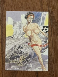Comic Images L'arte dell'heavy metal Denis Sire #61 1995 Risqué Femdom Pinup - Foto 1 di 2