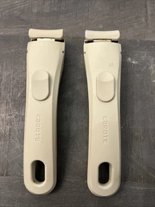 2 Carote Kochgeschirr abnehmbarer Griff abnehmbar Ersatz Creme 7,48"x1,81" - Bild 1 von 6