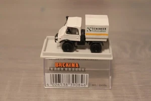 Brekina Mercedes Benz Unimog 411 Pr/Pl weiß " Schenker Eurocargo " OVP - Picture 1 of 1