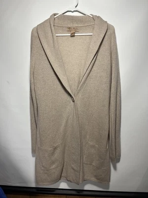 Кардиган женский Marisa Christina большой коричневый 100% кашемир 2 слоя  - Изображение 1 из 4