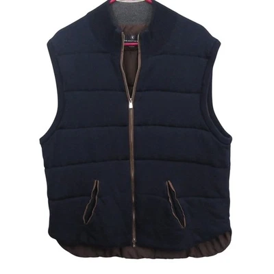 Hart Schaffner Marx Mens Vest Jacket XL Blue Full Zip Puffer Pocket Fine - Image 1 of 4