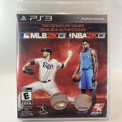 2K Sports Combo Pack MLB 2K13 NBA 2K13 (PlayStation 3 PS3, 2013) Good Condition - Image 1 of 4
