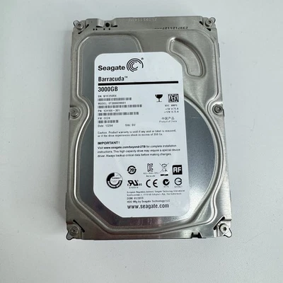 Seagate Barracuda ST3000DM001  3TB 7200RPM 3.5" SATA Hard Drive 3000GB - Image 1 of 4