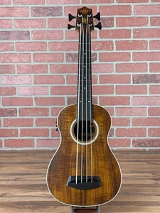 Kala Solid Hawaiian Koa Top Acoustic-Electric U-Bass - Picture 1 of 6