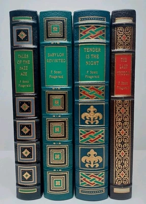 F. Scott Fitzgerald Easton Press 4 Volumes Delux Ed 1991 Lmtd Ed Fine Binding Foto 1 de 4