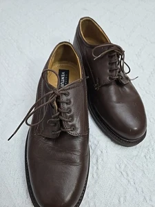 Venturini Men’s Brown Lace Up Oxford Shoes Size 7.5 Italy READ - Picture 1 of 15