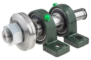 Eje de sierra circular 250 mm / 30 mm / IZQUIERDA / Eje para sierra circular Eje de sierra 2 rodamientos - Imagen 1 de 12