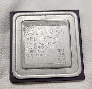 Socket 7 CPU - AMD K6-2 300MHz - AMD-K6-2/300AFR - TESTED - Picture 1 of 2