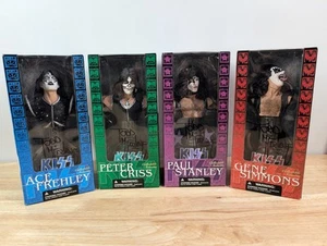 NEW 2002 Kiss Todd McFarlane Signed Collectible Statuettes Complete Set Of 4 - Picture 1 of 17