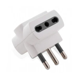 Adaptador Triple Toma 16A Doble Paso P17/11 - Enchufe 16A S11 Blanco - Foto 1 di 1