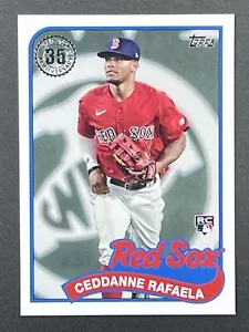 CEDDANNE RAFAELA RC 2024 Topps Series 1 1989 Topps Baseball #89B-72 Red Sox - Foto 1 di 2