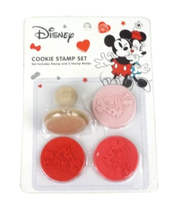 Disney Cookie Stamp Set Mickey & Minnie Mouse Valentines Day Stamp Molds - Picture 1 of 1