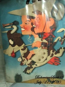 ANTIQUE MGM ORIGINAL 1943 " GIRL CRAZY " JUDY GARLAND MICKEY ROONEY MOVIE POSTER - Picture 1 of 5