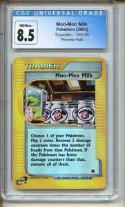Pokemon - Moo-Moo Milk (155/165) CGC 8.5 - Expedition Reverse Holo 2002 - Graded - Picture 1 of 2