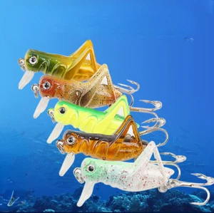 5 PIEZAS 3,5 g 4 cm Saltamontes Cebos de Insectos Señuelos de Pesca Bamboleadores Cebos de Arranque - Imagen 1 de 11