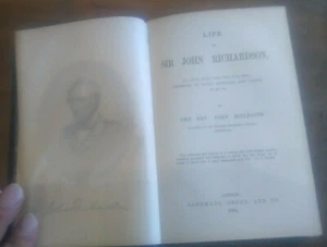 LIFE OF SIR JOHN RICHARDSON INSPECTOR OF NAVAL AND FLEETS Rev. Mc Ilraith 1868 - Bild 1 von 5