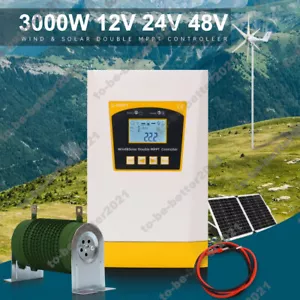 3KW 48V 12V 24V Auto Hybrid Charging Controller for Solar PV Wind Turbine System - Bild 1 von 14