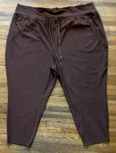 OLD NAVY Active Powersoft Athletic Jogger Pants Size 4X High-Rise Go-Dry Brown - Picture 1 of 4