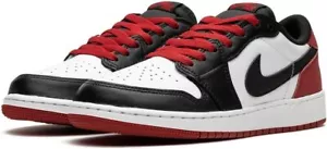 NEU JUGEND NIKE AIR JORDAN 1 RETRO LOW OG WEISS SCHWARZ ROT CZ0858-106 KOSTENLOSER VERSAND - Bild 1 von 5