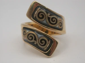 edler Ring Michaela Frey Wille Wien Gelbgold 750 Hommage Gustav Klimt - Bild 1 von 15
