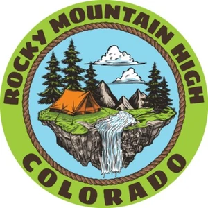 Rocky Mountain High Colorado Camping Outdoor Adventure Vinyl car Decal Sticker - Picture 1 of 1