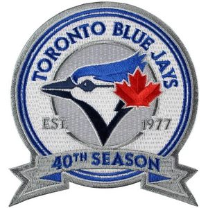 2016 Toronto Blue Jays 40th Anniversary Season Patch Sleeve Jersey MLB Official - Picture 1 of 2