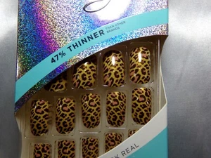 Inteligente Niña Mujer Uñas Leopardo Animal Rosa Manchas pegamento Mediano - Imagen 1 de 5