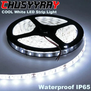 16.4FT Super Bright 2835 300 LED Strip Light Cool White 6000K Flexible DC12V 8mm - Picture 1 of 17