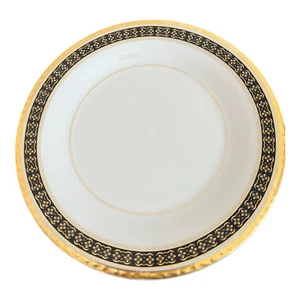 BLACK SAPPHIRE CHINA BY PICKARD SALAD PLATES 8 1/2” 10 PC - Picture 1 of 9