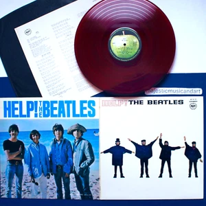 RED VINYL THE BEATLES HELP LP GATEFOLD APPLE EX+ JOHN LENNON PAUL McCARTNEY - Picture 1 of 7