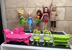 Disney Store Peter Pan Tinkerbell & Terence Boy Doll LOT - Picture 1 of 12