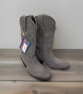 Durango Boots Women’s 6M Gray Distressed Graphite LSTYL Leather EUC - Picture 1 of 8
